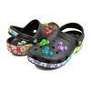 crocs CLASSIC DISNEY RAINBOW CLOG KIDS BLACK/MULTI 207743-0C4画像