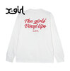 X-girl VINYL LIP FACE L/S TEE レ 105243011017画像