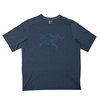 ARC'TERYX Cormac Logo SS Tee BLACK SAPPHIRE HEATHER X000006348画像