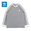 adidas Originals 3 Stripes L/S Tee MEDIUM GREY HEATHER IM9429画像