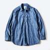 POST OVERALLS #1201-CC No.1 Shirt : classic chambray indigo画像