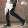 GLIMCLAP Back shaggy double knit color scheme design tight fit pants 17-140-GLA-CE画像