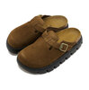 BIRKENSTOCK BOSTON CHUNKY (NARROW FIT) DARK-TEA/BLACK | SUEDE-LEATHER 1028402画像