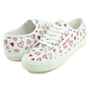 SUPERGA 2750 VEGAN MATERIAL CUTE HEARTS PRINT WHITE/RED HEARTS S81428W-A15画像