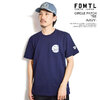 FDMTL CIRCLE PATCH TEE -NAVY- FA24-TE33画像