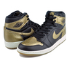 NIKE AIR JORDAN 1 RETRO HIGH OG black/metallic gold-sail DZ5485-071画像