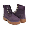 Timberland WOMEN'S STONE STREET 6-INCH LACE-UP WATERPROOF BOOT DARK PURPLE NUBUCK A2H3C-EJJ画像