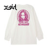 X-girl BACKGROUND FACE LOGO L/S BIG TEE DRESS 105243041007画像