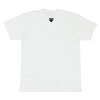 PLAY COMME des GARCONS BACKNECK BLACK HEART ONE POINT TEE WHITE AX-T341-051画像