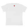 PLAY COMME des GARCONS BACKNECK RED HEART TEE WHITE AX-T340-051画像