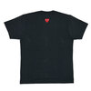 PLAY COMME des GARCONS BACKNECK RED HEART TEE BLACK AX-T340-051画像