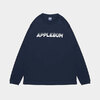 APPLEBUM "Sports Logo" Elite Performance Dry L/S T-shirt NAVY EA2421110画像