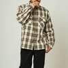 BIG MIKE HEAVY FLANNEL SHIRTS - WHT×KHK 102435204画像