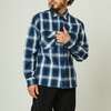 BIG MIKE HEAVY FLANNEL SHIRTS - NVY×WHT 102435203画像