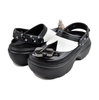 crocs WEDNESDAY STOMP CLOG BLACK 210214-001画像