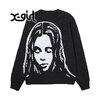 X-girl FACE KNIT CARDIGAN 105243015005画像