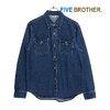 FIVE BROTHER DENIM WORK SHIRTS V.BLUE 152440画像