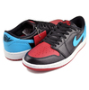 NIKE WMNS AIR JORDAN 1 RETRO LOW OG black/dk powder blue-gym red CZ0775-046画像