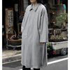 INTERIM CASHMERE DRAP HYPER BIG BELTED OVER COAT IT24A002画像