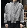 INTERIM HOUNDTOOTH WOOL HYPER BIG GOLF JACKET IT24A031画像