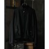 INTERIM FLUID WOOL & MOHAIR TRICOTINE HYPER BIG GOLF JACKET IT24A029画像