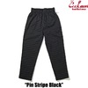 COOKMAN Chef Pants Pin Stripe Black 231-43814画像