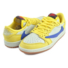 NIKE JORDAN 1 LOW OG SP (PS) TRAVIS SCOTT canary/racer blue-light silver DZ5909-700画像