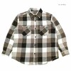 SUGAR CANE "Add Human Labor" 3-COLOR BLOCK CHECK HEAVY FLANNEL L/S WORK SHIRT AGED MODEL SC29206画像