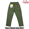 COOKMAN Chef Pants Sauce Splash Camo Olive 231-43834画像