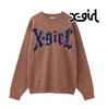 X-girl GOTHIC LOGO JACQUARD KNIT TOP 105244015003画像