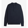 FRED PERRY Fine Knit Long Sleeve Henley Shirt K8535画像