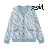 X-girl ZEBRA KNIT CARDIGAN 105244015015画像