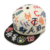 NEW ERA 9FIFTY Team Logo Allover MLB クローム ブラックバイザー 14307454画像