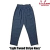 COOKMAN Chef Pants Light Tweed Stripe Navy 231-43832画像