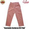 COOKMAN Chef Pants Semiwide Corduroy FAT Pink 151-43856画像