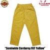 COOKMAN Chef Pants Semiwide Corduroy FAT Yellow 151-43857画像