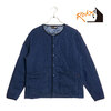 ROKX DENIM QUILT CARDIGAN insulated POLARTEC POWER FILL RXMF244010画像