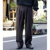 INTERIM WOOL FRANNEL DRAPE 2-TUCK STRAIGHT SLACKS IT24A139画像