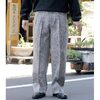 INTERIM HOUNDTOOTH WOOL 2-TUCK STRAIGHT SLACKS IT24A151画像