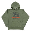 BARNS Pigment Dye Athletic Print Hoodie Wild Animal Park BR-24446画像