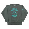 BARNS Pigment Dye Athletic Crewneck Print Sweatshirt Boxing BR-24444画像