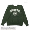 Champion REVERS WEAVE CREW SWEAT - MICHIGAN STATE - Made in U.S.A. C5-A007画像