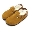 BIRKENSTOCK TOKIO SHEARLING (NARROW FIT) MINK | SUEDE-LEATHER/FUR 1028382画像