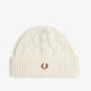 FRED PERRY Lambs wool Cable Beanie C8135画像