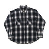 SUGAR CANE OMBRE SHAGGY PLAID WORK SHIRTS SC29204画像