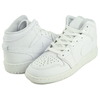 NIKE AIR JORDAN 1 MID (GS) white/white-wht 554725-136画像