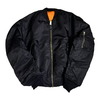 CONCORD INDUSTRIES CORP MA-1 Flight Jacket BLACK ORANGE 8415008187351画像