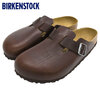 BIRKENSTOCK BOSTON GRIP NATURAL LEATHER (NARROW FIT) VINTAGE WOOD ROAST 1023491画像