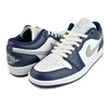 NIKE AIR JORDAN 1 LOW white/wolf grey-midnight navy 553558-141画像