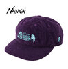 NANGA TACOMA FUJI RECORDS BIGFOOT SURVEY PROJECT LOGO CORDUROY CAP PURPLE CA2441-3B006-Z画像